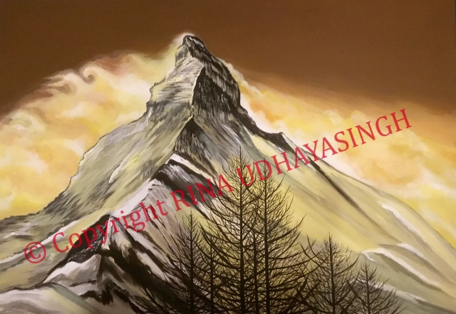 Iconic Alp (Matterhorn) ~ Acrylic on canvas (70 x 100)